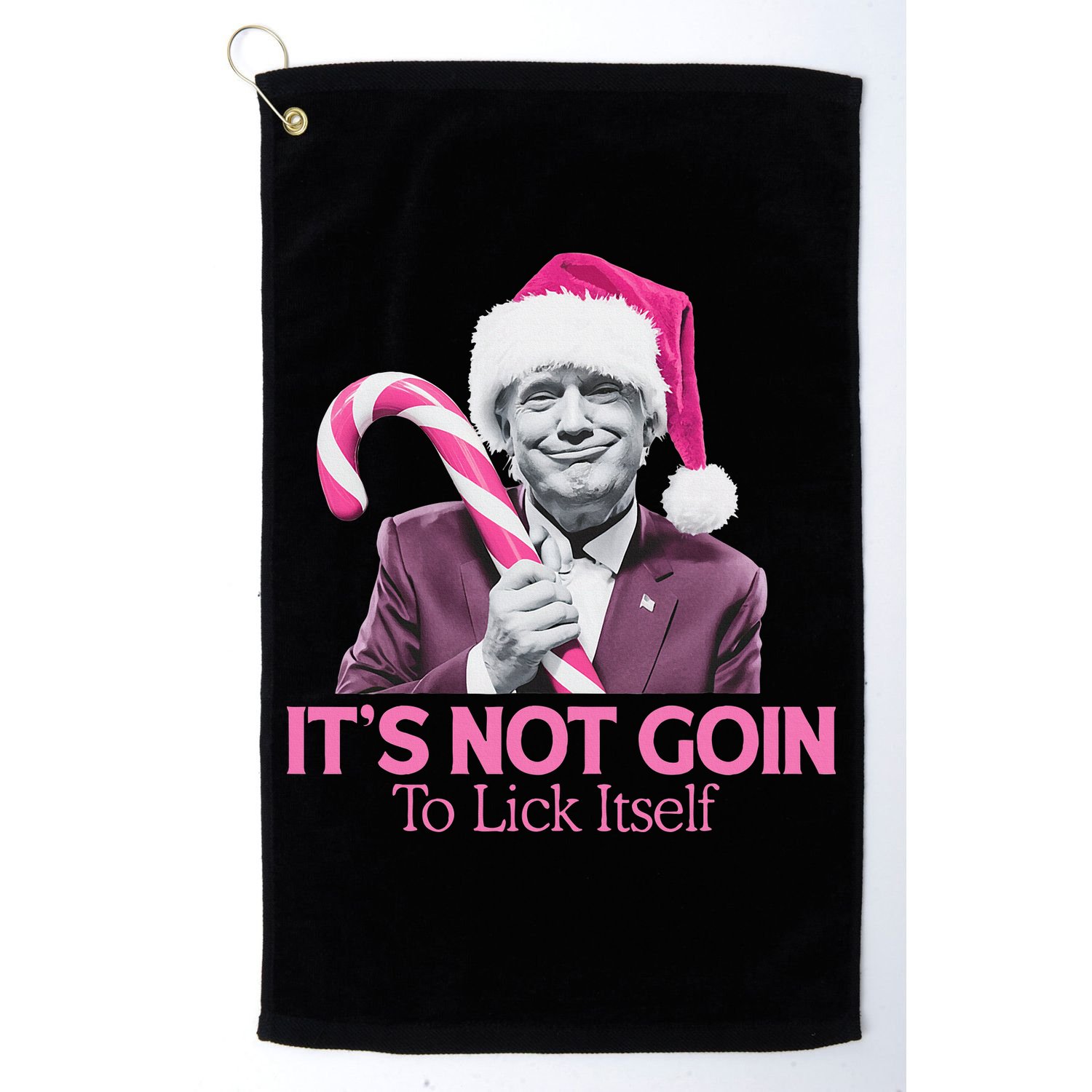 Trump Santa Christmas Maga Holiday Golf Towel