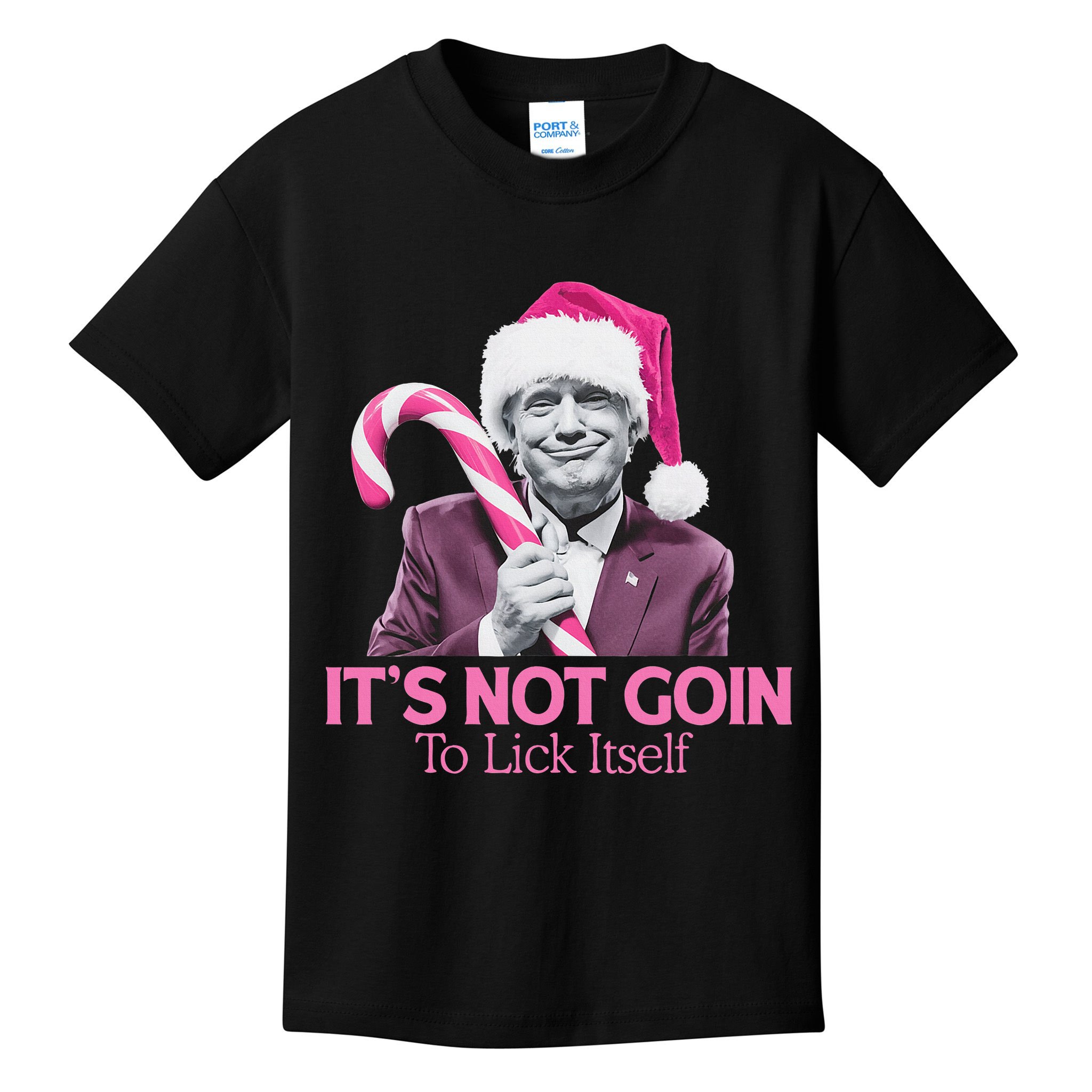 Trump Santa Christmas Maga Holiday Kids T-Shirt