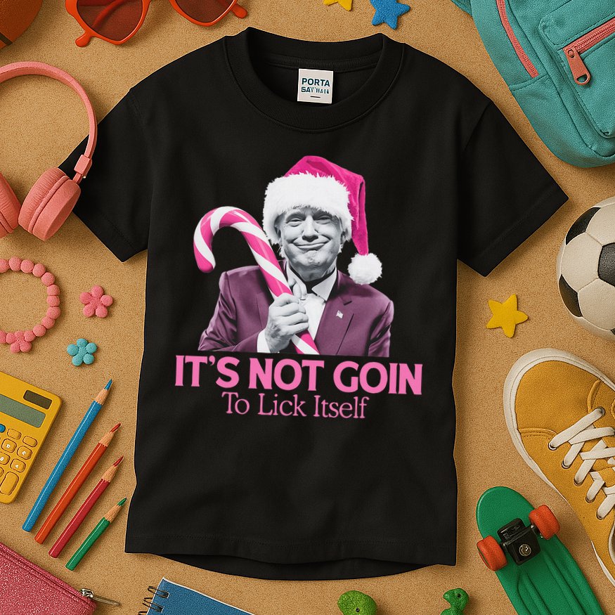 Trump Santa Christmas Maga Holiday Kids T-Shirt