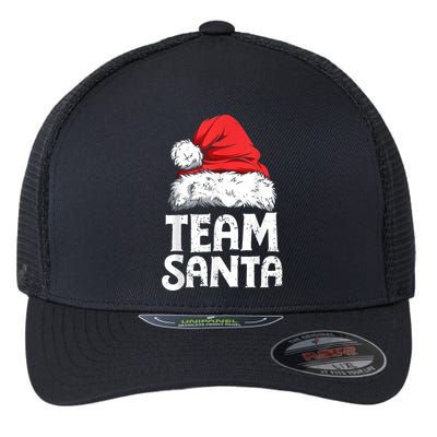 Team Santa Christmas Squad Family Matching Pajamas Boys Men Flexfit Unipanel Trucker Cap