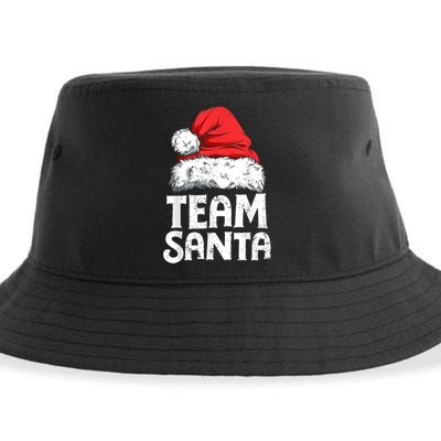 Team Santa Christmas Squad Family Matching Pajamas Boys Men Sustainable Bucket Hat