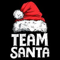 Team Santa Christmas Squad Family Matching Pajamas Boys Men Drawstring Bag