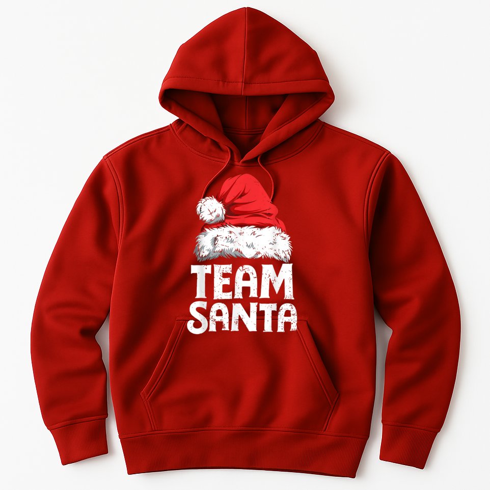 Team Santa Christmas Squad Family Matching Pajamas Boys Men Hoodie