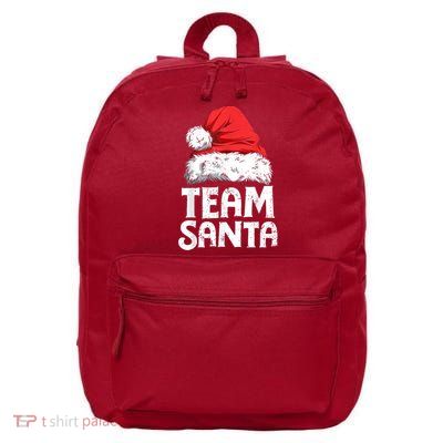 Team Santa Christmas Squad Family Matching Pajamas Boys Men 16 in Basic Backpack