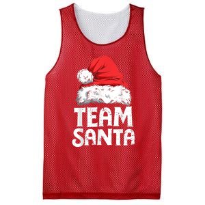 Team Santa Christmas Squad Family Matching Pajamas Boys Men Mesh Reversible Basketball Jersey Tank