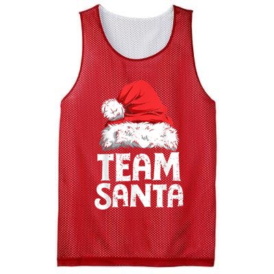 Team Santa Christmas Squad Family Matching Pajamas Boys Men Mesh Reversible Basketball Jersey Tank