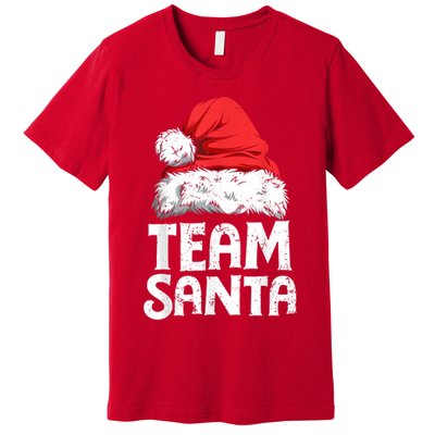 Team Santa Christmas Squad Family Matching Pajamas Boys Men Premium T-Shirt