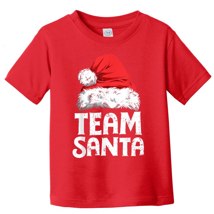 Team Santa Christmas Squad Family Matching Pajamas Boys Men Toddler T-Shirt