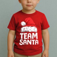 Team Santa Christmas Squad Family Matching Pajamas Boys Men Toddler T-Shirt