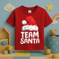 Team Santa Christmas Squad Family Matching Pajamas Boys Men Toddler T-Shirt