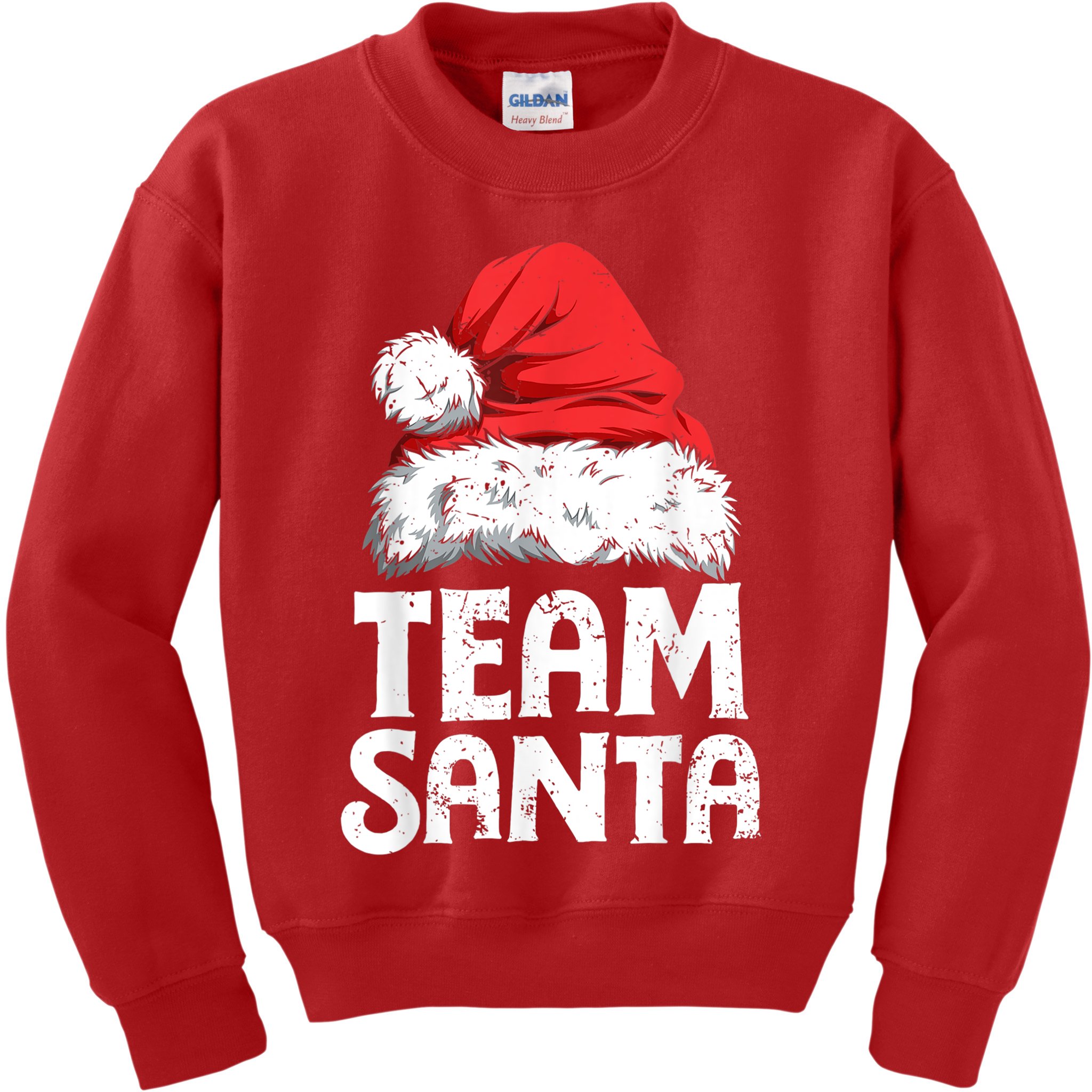 Team Santa Christmas Squad Family Matching Pajamas Boys Men Kids Sweatshirt