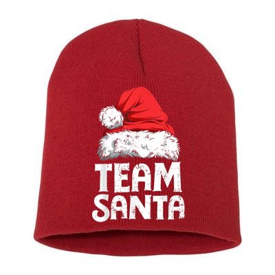 Team Santa Christmas Squad Family Matching Pajamas Boys Men Short Acrylic Beanie