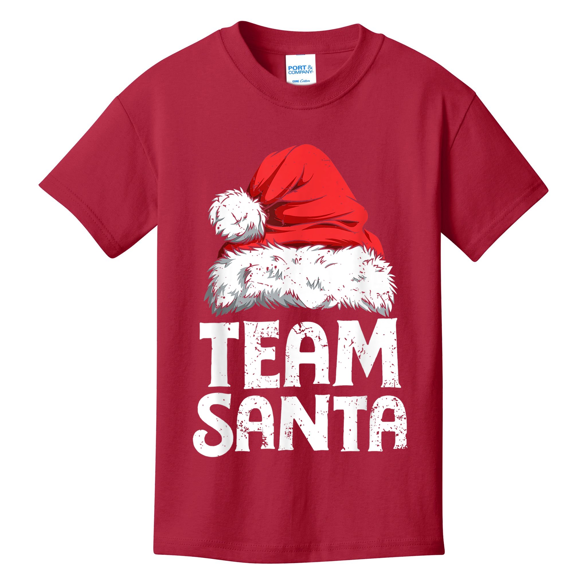 Team Santa Christmas Squad Family Matching Pajamas Boys Men Kids T-Shirt