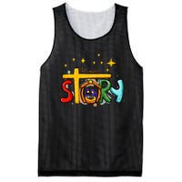 True Story Christmas Nativity Jesus Scene Faith Christian Mesh Reversible Basketball Jersey Tank