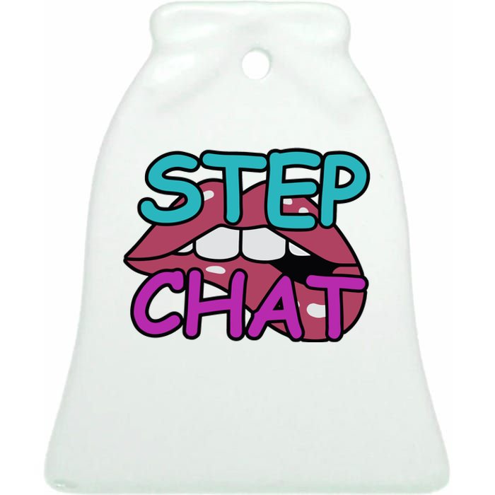 Twitch Step Chat Ceramic Bell Ornament