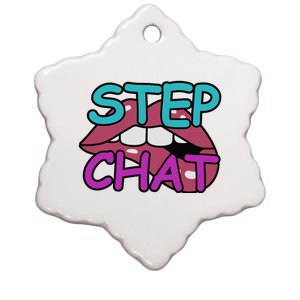 Twitch Step Chat Ceramic Star Ornament