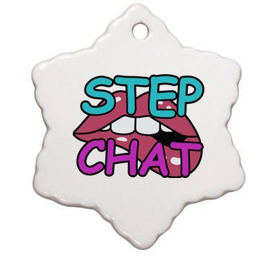 Twitch Step Chat Ceramic Star Ornament