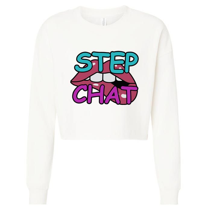 Twitch Step Chat Cropped Pullover Crew