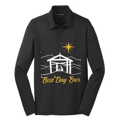 True Story Christmas Jesus Nativity Gift Christian Gift Cool Gift Silk Touch Performance Long Sleeve Polo