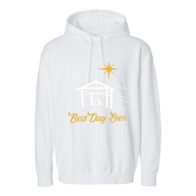 True Story Christmas Jesus Nativity Gift Christian Gift Cool Gift Garment-Dyed Fleece Hoodie