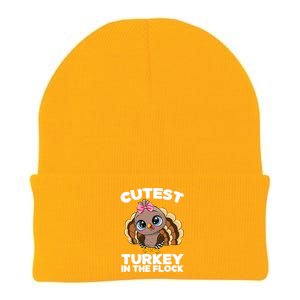 Thanksgiving Shirt Cutest Turkey In The Flock Knit Cap Winter Beanie