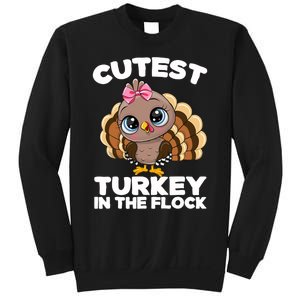 Thanksgiving Shirt Cutest Turkey In The Flock Sweatshirt