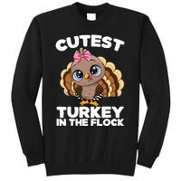 Thanksgiving Shirt Cutest Turkey In The Flock Sweatshirt