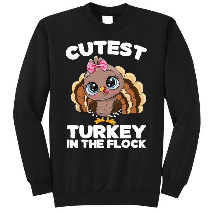 Thanksgiving Shirt Cutest Turkey In The Flock Sweatshirt