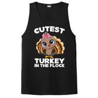 Thanksgiving Shirt Cutest Turkey In The Flock PosiCharge Competitor Tank