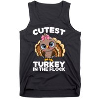 Thanksgiving Shirt Cutest Turkey In The Flock Tank Top