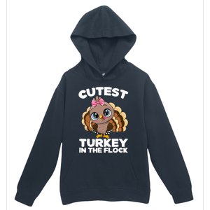 Thanksgiving Shirt Cutest Turkey In The Flock Urban Pullover Hoodie