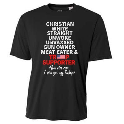 Trump Supporter Christian White Straight Unwoke Unvaxxed Cooling Performance Crew T-Shirt