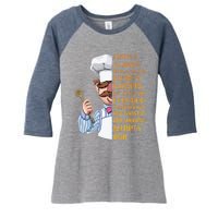 The Swedish Chef I Dont Always Herdy Dur Mur Women's Tri-Blend 3/4-Sleeve Raglan Shirt