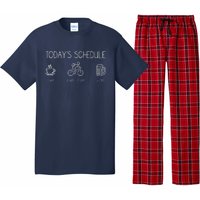 Today's Schedule Cycling Mountain Biking Bike Pajama Set