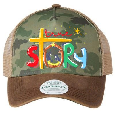 True Story Christmas Nativity Jesus Christian Christmas Legacy Tie Dye Trucker Hat