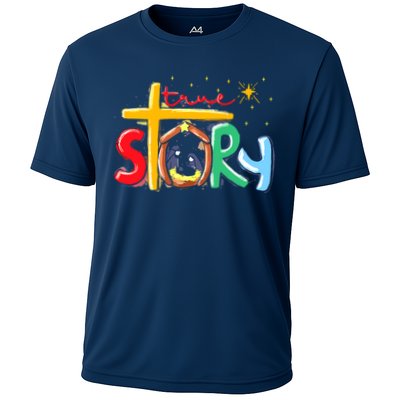 True Story Christmas Nativity Jesus Christian Christmas Performance Shirt