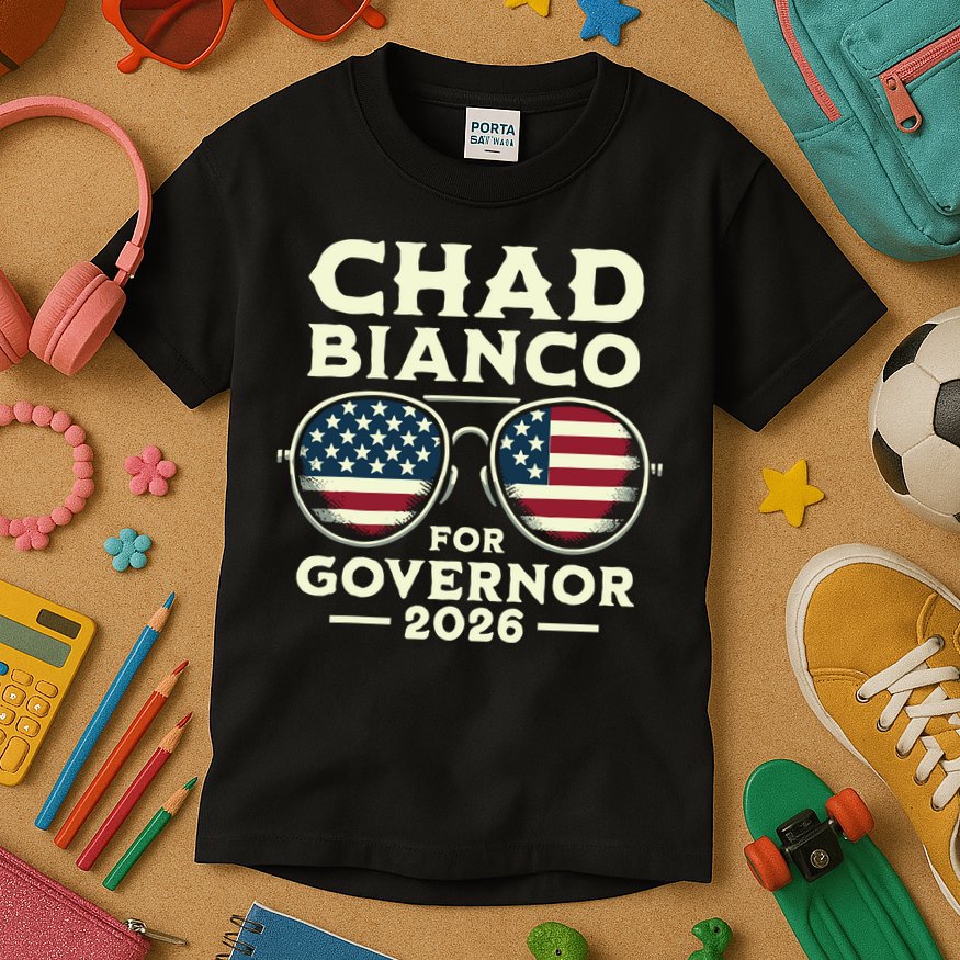 The Sheriff Chad Bianco For Governor 2026 Kids T-Shirt