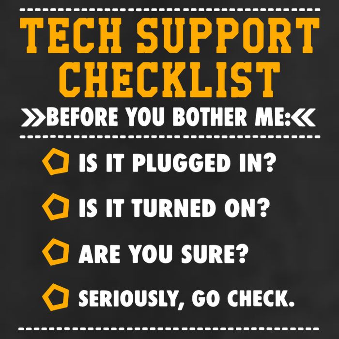 Tech Support Checklist Sysadmin Trucker Hat