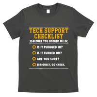 Tech Support Checklist Sysadmin T-Shirt