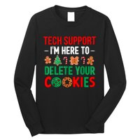 Tech Support Christmas Cookies Women Funny Christmas Long Sleeve Shirt