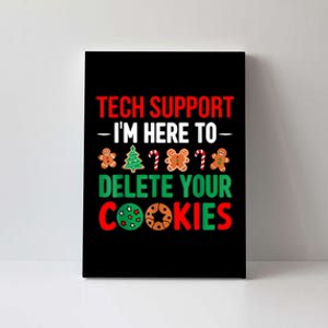 Tech Support Christmas Cookies Women Funny Christmas Canvas