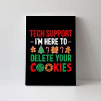 Tech Support Christmas Cookies Women Funny Christmas Canvas