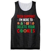 Tech Support Christmas Cookies Women Funny Christmas Mesh Reversible Basketball Jersey Tank