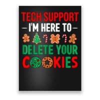 Tech Support Christmas Cookies Women Funny Christmas Poster