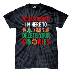 Tech Support Christmas Cookies Women Funny Christmas Tie-Dye T-Shirt