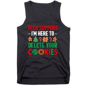 Tech Support Christmas Cookies Women Funny Christmas Tank Top