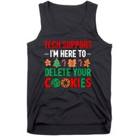 Tech Support Christmas Cookies Women Funny Christmas Tank Top