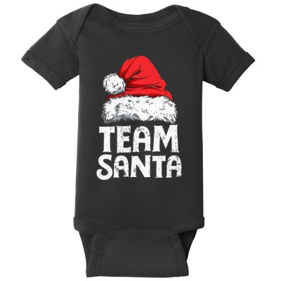 Team Santa Christmas Squad Family Matching Pajamas Baby Bodysuit