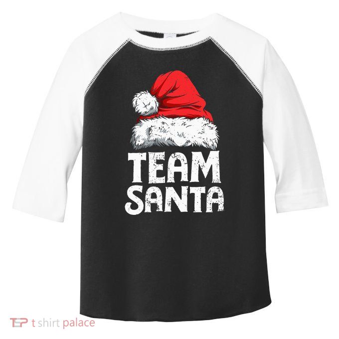 Team Santa Christmas Squad Family Matching Pajamas Toddler Fine Jersey T-Shirt