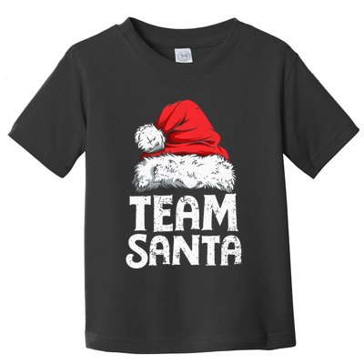 Team Santa Christmas Squad Family Matching Pajamas Toddler T-Shirt